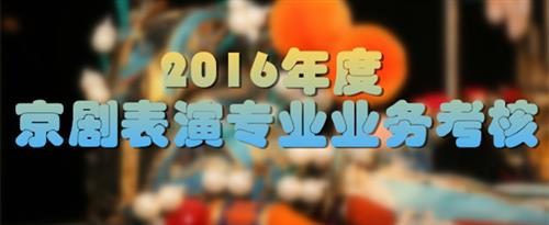 操最骚的逼国家京剧院2016年度京剧表演专业业务考...